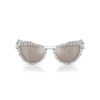 2-in-1-Aufsteck-Sonnenbrille, auffälliges Design, Cat-Eye-Form, Sk7011, Weiß 2-in-1-Aufsteck-Sonnenbrille, auffälliges Design, Cat-Eye-Form, Sk7011, Weiß