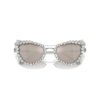 2-in-1-Aufsteck-Sonnenbrille, auffälliges Design, Cat-Eye-Form, Sk7011, Weiß 2-in-1-Aufsteck-Sonnenbrille, auffälliges Design, Cat-Eye-Form, Sk7011, Weiß