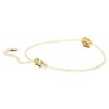 Achtkant-Armband mit im Labor gezüchteten Diamanten, 0,5 Karat insgesamt, achtkantige Form, 14-karätiges Gelbgold