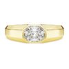 Achtkant-Ring mit im Labor gezüchteten Diamanten, 1,0 Karat insgesamt, achteckige Form, 14 Karat Gelbgold Achtkant-Ring mit im Labor gezüchteten Diamanten, 1,0 Karat insgesamt, achteckige Form, 14 Karat Gelbgold