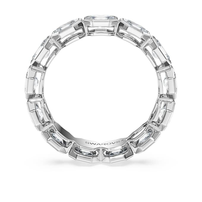 Achtkant-Ring mit im Labor gezüchteten Diamanten, 2,4 Karat insgesamt, achteckige Form, 14 Karat Weißgold Achtkant-Ring mit im Labor gezüchteten Diamanten, 2,4 Karat insgesamt, achteckige Form, 14 Karat Weißgold