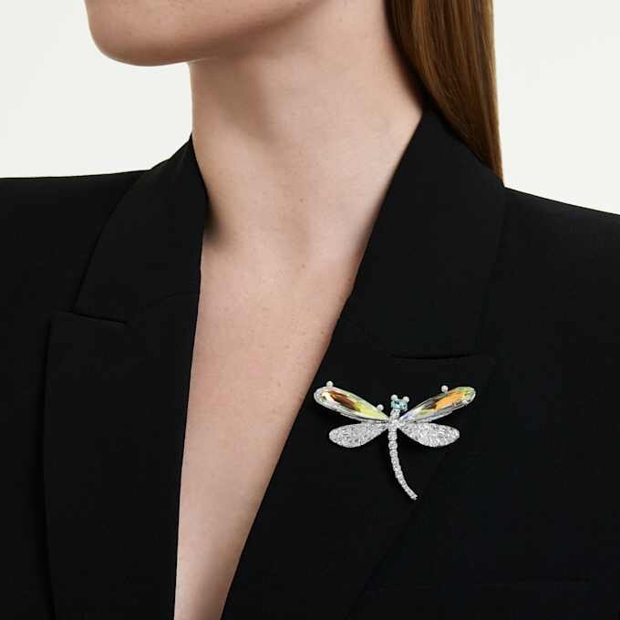 Ariana Grande X Swarovski Anhänger und Brosche Kristallperle, gemischte Schliffe, Libelle, Weiß, rhodiniert Ariana Grande X Swarovski Anhänger und Brosche Kristallperle, gemischte Schliffe, Libelle, Weiß, rhodiniert