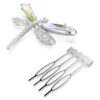 Ariana Grande X Swarovski Brosche und Haarschmuck Kristallperle, verschiedene Schliffe, Libelle, Weiß, rhodiniert Ariana Grande X Swarovski Brosche und Haarschmuck Kristallperle, verschiedene Schliffe, Libelle, Weiß, rhodiniert