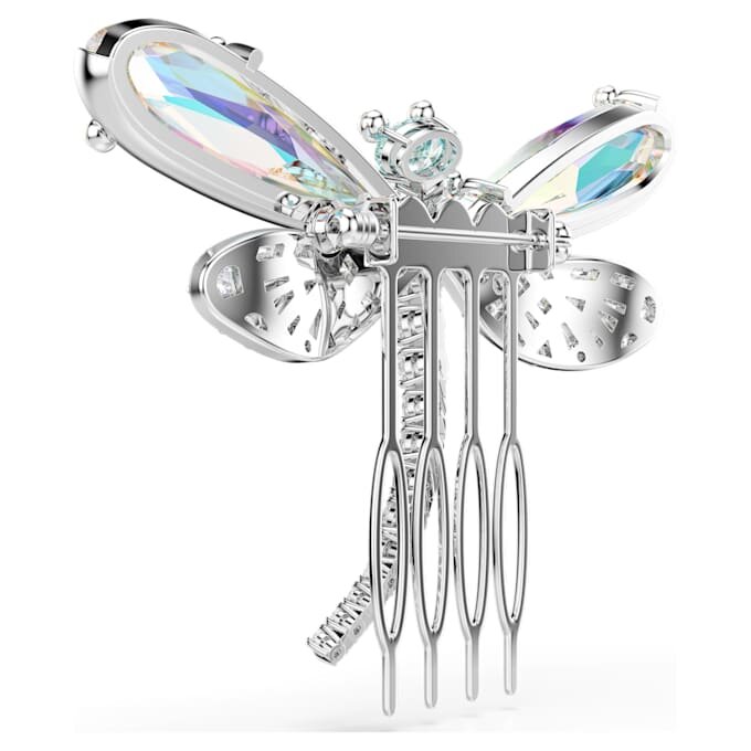 Ariana Grande X Swarovski Brosche und Haarschmuck Kristallperle, verschiedene Schliffe, Libelle, Weiß, rhodiniert Ariana Grande X Swarovski Brosche und Haarschmuck Kristallperle, verschiedene Schliffe, Libelle, Weiß, rhodiniert