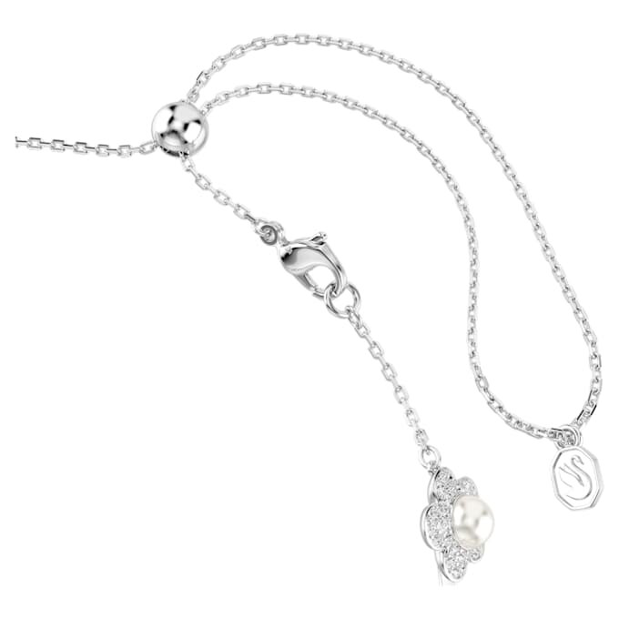 Ariana Grande X Swarovski Choker Kristallperle, Rundschliff, Weiß, rhodiniert Ariana Grande X Swarovski Choker Kristallperle, Rundschliff, Weiß, rhodiniert