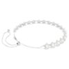 Ariana Grande X Swarovski Choker Kristallperle, Rundschliff, Weiß, rhodiniert Ariana Grande X Swarovski Choker Kristallperle, Rundschliff, Weiß, rhodiniert