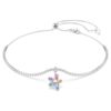 Ariana Grande X Swarovski Choker mit gemischten Schliffen, Blumenmotiv, mehrfarbig, rhodiniert