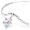 Ariana Grande X Swarovski Choker mit gemischten Schliffen, Blumenmotiv, mehrfarbig, rhodiniert