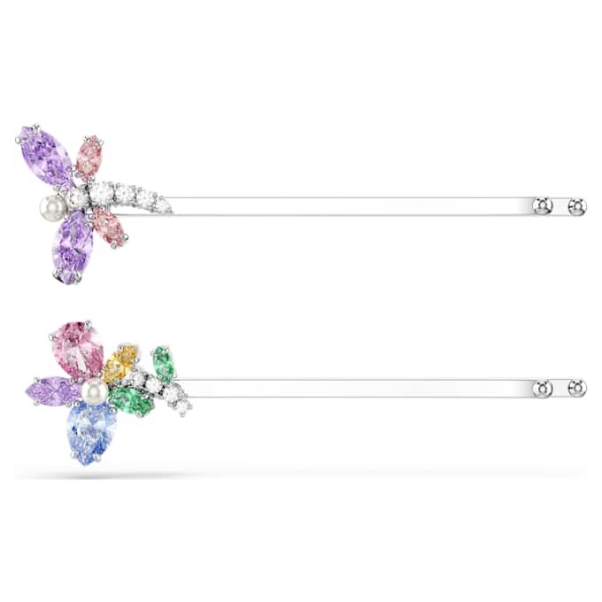 Ariana Grande x Swarovski Haarnadel, verschiedene Schliffe, Libelle, Blume, mehrfarbig, rhodiniert Ariana Grande x Swarovski Haarnadel, verschiedene Schliffe, Libelle, Blume, mehrfarbig, rhodiniert
