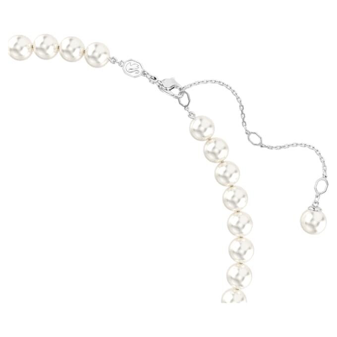Ariana Grande X Swarovski Halskette mit Kristallperle, Herzschliff, Herz, Weiß, rhodiniert Ariana Grande X Swarovski Halskette mit Kristallperle, Herzschliff, Herz, Weiß, rhodiniert