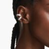 Ariana Grande X Swarovski Ohrklemmen im Baguette-Schliff, weiß, rhodiniert
