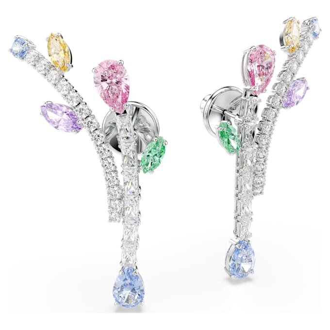Ariana Grande X Swarovski Ohrringe mit gemischten Schliffen, mehrfarbig, rhodiniert Ariana Grande X Swarovski Ohrringe mit gemischten Schliffen, mehrfarbig, rhodiniert