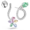 Ariana Grande X Swarovski Ohrringe mit Ohrhülsen, gemischte Schliffe, Libelle, Blume, mehrfarbig, rhodiniert Ariana Grande X Swarovski Ohrringe mit Ohrhülsen, gemischte Schliffe, Libelle, Blume, mehrfarbig, rhodiniert