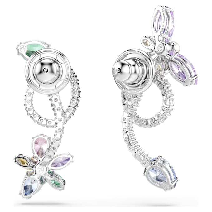 Ariana Grande X Swarovski Ohrringe mit Ohrhülsen, gemischte Schliffe, Libelle, Blume, mehrfarbig, rhodiniert Ariana Grande X Swarovski Ohrringe mit Ohrhülsen, gemischte Schliffe, Libelle, Blume, mehrfarbig, rhodiniert