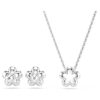 Ariana Grande X Swarovski Set Kristallperle, Rundschliff, Blume, Weiß, rhodiniert Ariana Grande X Swarovski Set Kristallperle, Rundschliff, Blume, Weiß, rhodiniert