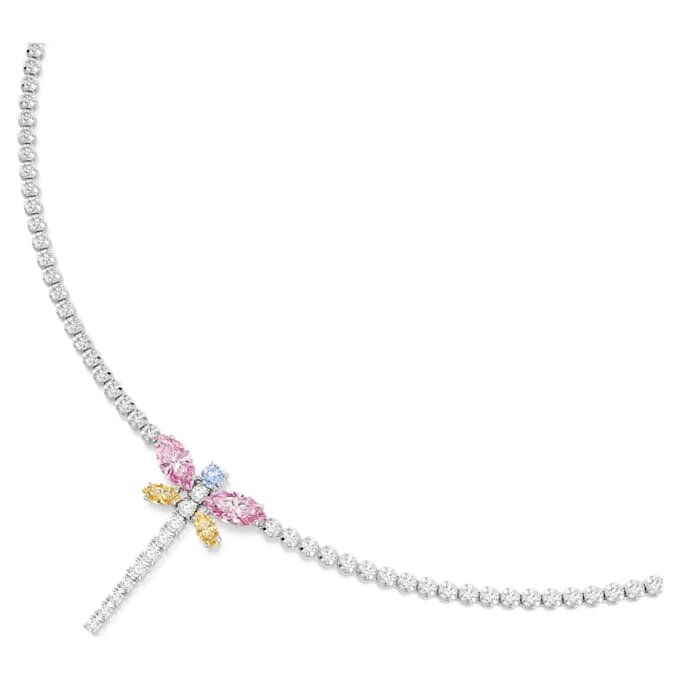 Ariana Grande X Swarovski Y-Halskette mit gemischten Schliffen, Libelle, mehrfarbig, rhodiniert Ariana Grande X Swarovski Y-Halskette mit gemischten Schliffen, Libelle, mehrfarbig, rhodiniert