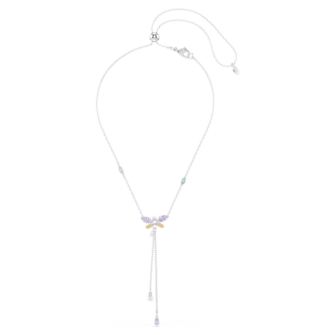Ariana Grande X Swarovski Y-Halskette mit gemischten Schliffen, Libelle, mehrfarbig, rhodiniert Ariana Grande X Swarovski Y-Halskette mit gemischten Schliffen, Libelle, mehrfarbig, rhodiniert