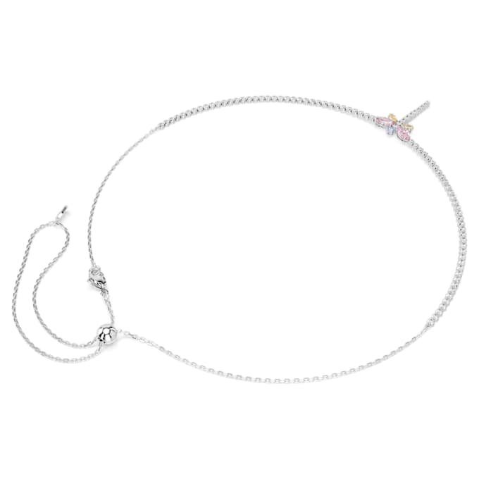 Ariana Grande X Swarovski Y-Halskette mit gemischten Schliffen, Libelle, mehrfarbig, rhodiniert Ariana Grande X Swarovski Y-Halskette mit gemischten Schliffen, Libelle, mehrfarbig, rhodiniert