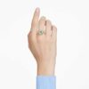 Chroma-Ring im Kissenschliff, mehrfarbig, goldfarben plattiert Chroma-Ring im Kissenschliff, mehrfarbig, goldfarben plattiert