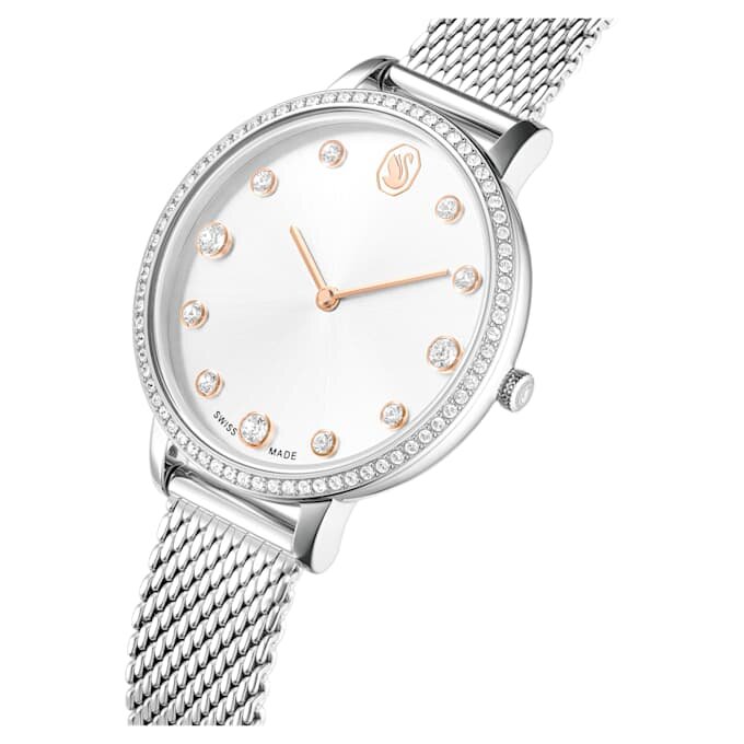 Clarica-Uhr Swiss Made, Metallarmband, silberfarben, Edelstahl Clarica-Uhr Swiss Made, Metallarmband, silberfarben, Edelstahl
