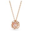 Constella-Anhänger mit rundem Schliff, Dancing Stone, rosa, roségoldfarben plattiert Constella-Anhänger mit rundem Schliff, Dancing Stone, rosa, roségoldfarben plattiert