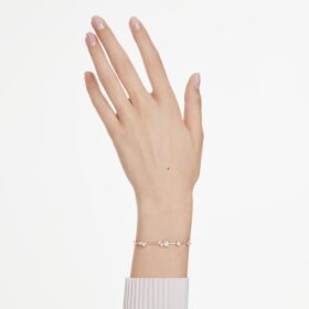 Constella-Armband „Crystal Pearl“, runde Schliffe, weiß, roségoldfarben plattiert Constella-Armband „Crystal Pearl“, runde Schliffe, weiß, roségoldfarben plattiert