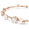 Constella-Armband „Crystal Pearl“, runde Schliffe, weiß, roségoldfarben plattiert Constella-Armband „Crystal Pearl“, runde Schliffe, weiß, roségoldfarben plattiert