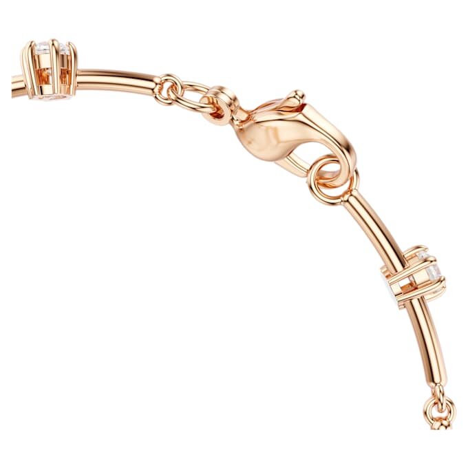 Constella-Armband „Crystal Pearl“, runde Schliffe, weiß, roségoldfarben plattiert Constella-Armband „Crystal Pearl“, runde Schliffe, weiß, roségoldfarben plattiert