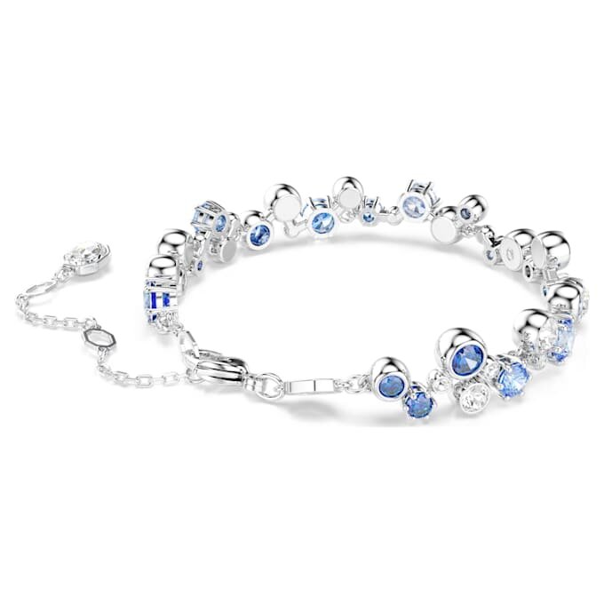 Constella-Armband mit gemischten Schliffen, blau, rhodiniert Constella-Armband mit gemischten Schliffen, blau, rhodiniert