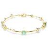 Constella-Armband mit gemischten Schliffen, grün, vergoldet