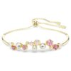 Constella-Armband mit gemischten Schliffen, mehrfarbig, goldfarben plattiert Constella-Armband mit gemischten Schliffen, mehrfarbig, goldfarben plattiert