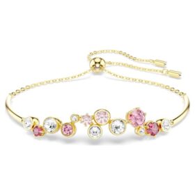Constella-Armband mit gemischten Schliffen, mehrfarbig, goldfarben plattiert Constella-Armband mit gemischten Schliffen, mehrfarbig, goldfarben plattiert