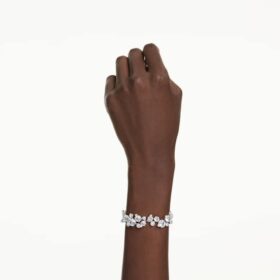 Constella-Armband mit gemischten Schliffen, weiß, rhodiniert Constella-Armband mit gemischten Schliffen, weiß, rhodiniert