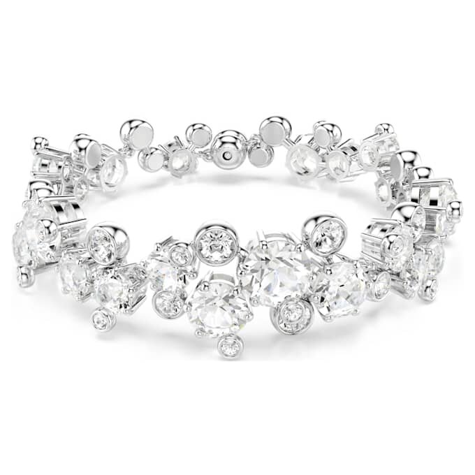 Constella-Armband mit gemischten Schliffen, weiß, rhodiniert Constella-Armband mit gemischten Schliffen, weiß, rhodiniert