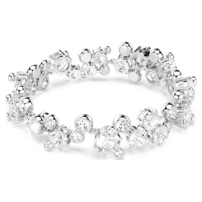 Constella-Armband mit gemischten Schliffen, weiß, rhodiniert Constella-Armband mit gemischten Schliffen, weiß, rhodiniert