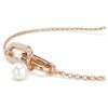 Constella-Armband mit Kristallperle, Rundschliff, weiß, roségoldfarben plattiert Constella-Armband mit Kristallperle, Rundschliff, weiß, roségoldfarben plattiert