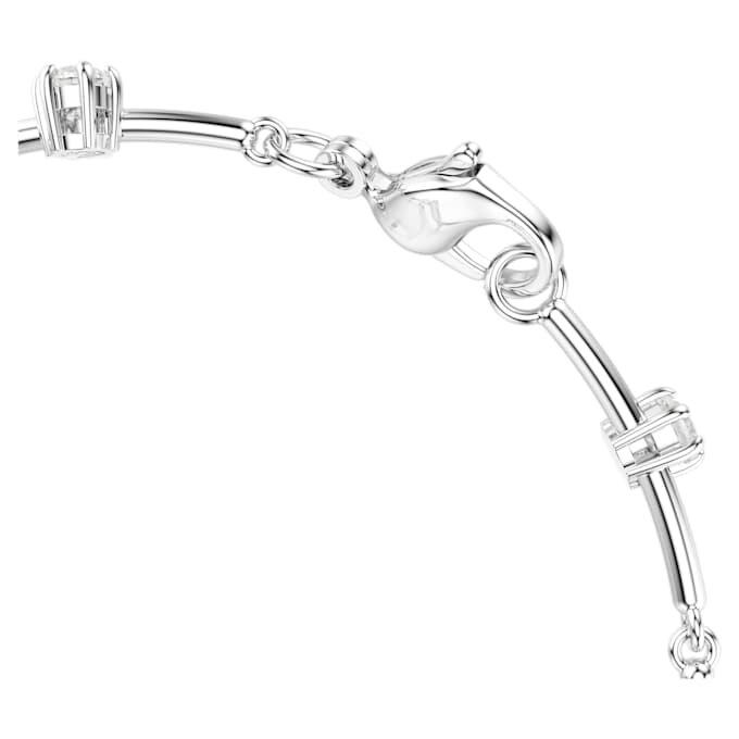 Constella-Armband mit Kristallperlen, Rundschliff, weiß, rhodiniert Constella-Armband mit Kristallperlen, Rundschliff, weiß, rhodiniert
