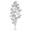 Constella-Brosche „Crystal Pearl“, runder Schliff, weiß, rhodiniert Constella-Brosche „Crystal Pearl“, runder Schliff, weiß, rhodiniert