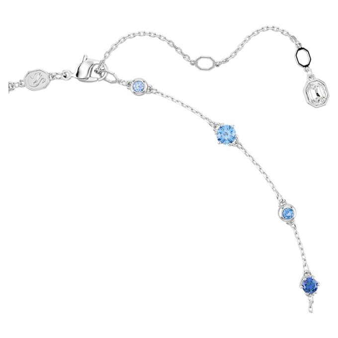 Constella-Halskette mit gemischten Schliffen, blau, rhodiniert Constella-Halskette mit gemischten Schliffen, blau, rhodiniert