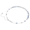 Constella-Halskette mit gemischten Schliffen, blau, rhodiniert Constella-Halskette mit gemischten Schliffen, blau, rhodiniert