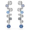 Constella-Ohrringe mit gemischten Schliffen, blau, rhodiniert Constella-Ohrringe mit gemischten Schliffen, blau, rhodiniert