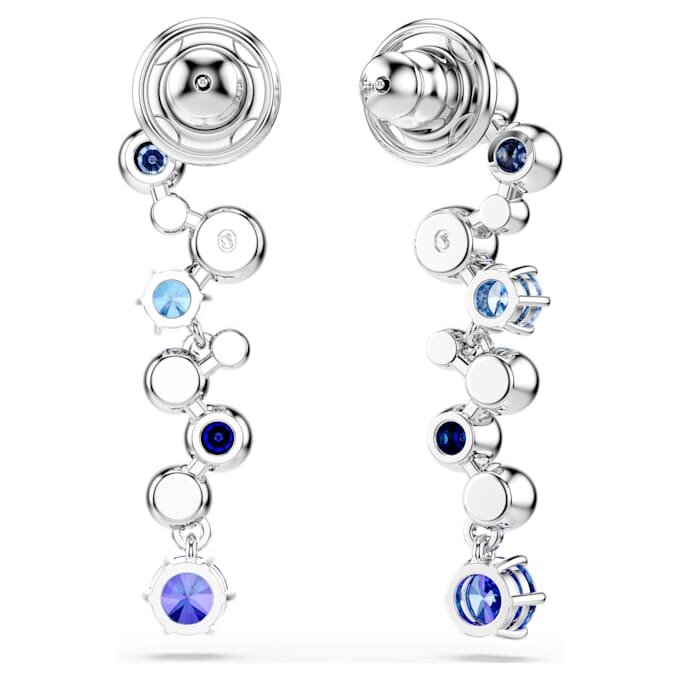 Constella-Ohrringe mit gemischten Schliffen, blau, rhodiniert Constella-Ohrringe mit gemischten Schliffen, blau, rhodiniert