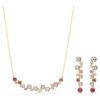 Constella-Set mit gemischten Schliffen, mehrfarbig, vergoldet Constella-Set mit gemischten Schliffen, mehrfarbig, vergoldet