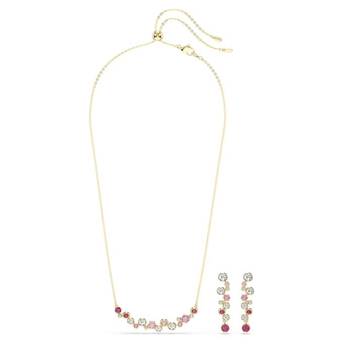 Constella-Set mit gemischten Schliffen, mehrfarbig, vergoldet Constella-Set mit gemischten Schliffen, mehrfarbig, vergoldet