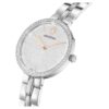 Cosmopolitan Uhr, Swiss Made, Metallarmband, silberfarben, Edelstahl
