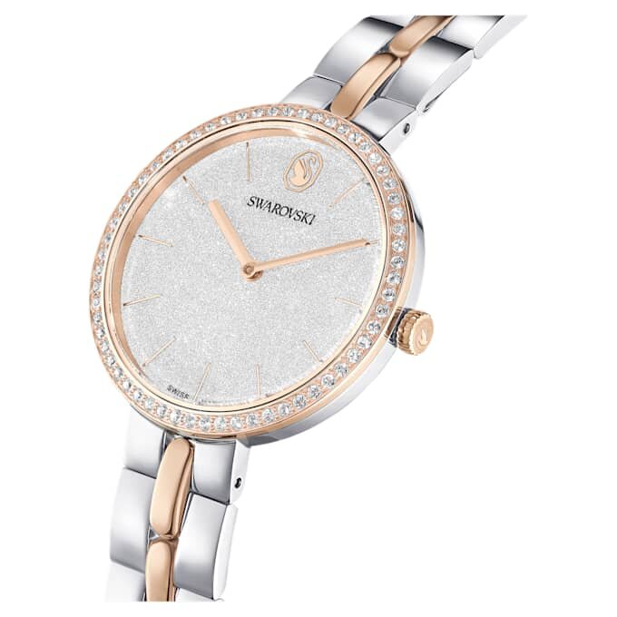 Cosmopolitan-Uhr, Swiss Made, Metallarmband, silberfarben, gemischte Metalloptik Cosmopolitan-Uhr, Swiss Made, Metallarmband, silberfarben, gemischte Metalloptik