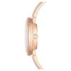Crystalline-Armbanduhr „Swiss Made“, Metallarmband, beige, roségoldfarbenes Finish Crystalline-Armbanduhr „Swiss Made“, Metallarmband, beige, roségoldfarbenes Finish