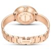 Crystalline-Armbanduhr „Swiss Made“, Metallarmband, weiß, roségoldfarben Crystalline-Armbanduhr „Swiss Made“, Metallarmband, weiß, roségoldfarben