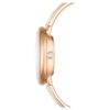 Crystalline-Armbanduhr „Swiss Made“, Metallarmband, weiß, roségoldfarben Crystalline-Armbanduhr „Swiss Made“, Metallarmband, weiß, roségoldfarben