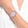 Crystalline Aura Uhr, Swiss Made, Lederarmband, Rosa, roségoldfarbenes Finish Crystalline Aura Uhr, Swiss Made, Lederarmband, Rosa, roségoldfarbenes Finish